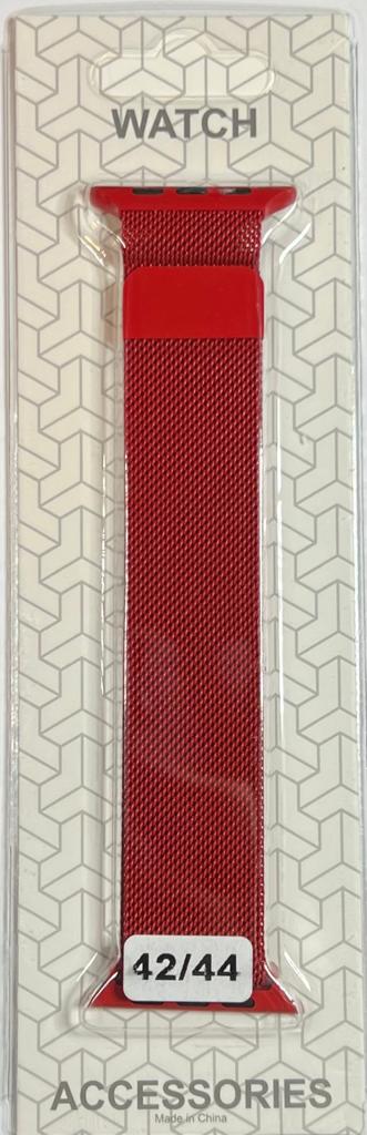 Curea metalica ceas Red 42-44 mm